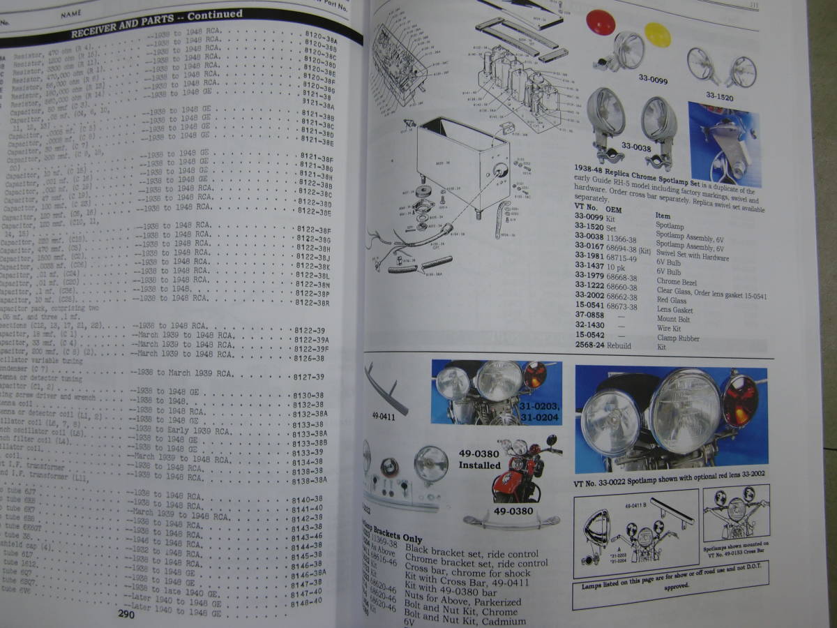 48-0928　ナックルヘットOHV.1936-1947　サービス、パーツ、マニュアル（在庫のみ　ハーレー（カチナパーツ_画像9