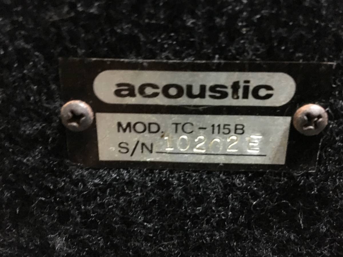 Acoustic TC-115B 　USED　動画あり！質問欄で交渉可！！！_画像8