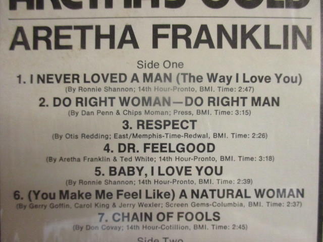 ★ Aretha Franklin ： Aretha's Gold LP ☆ (( 60's Soul / 「Respect」、「Dr.Feelgood」、「Think」収録 / 落札5点で送料当方負担_画像3