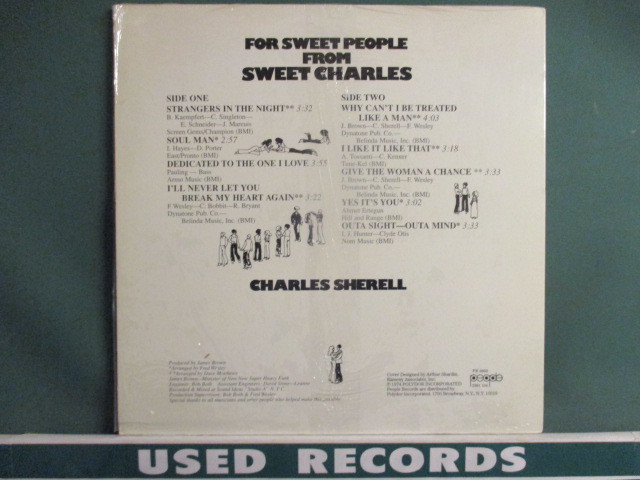 ★ Charles Sherell ： For Sweet People From Sweet Charles LP ☆ (( James Brown / Fred Wesley / 落札5点で送料当方負担_画像2