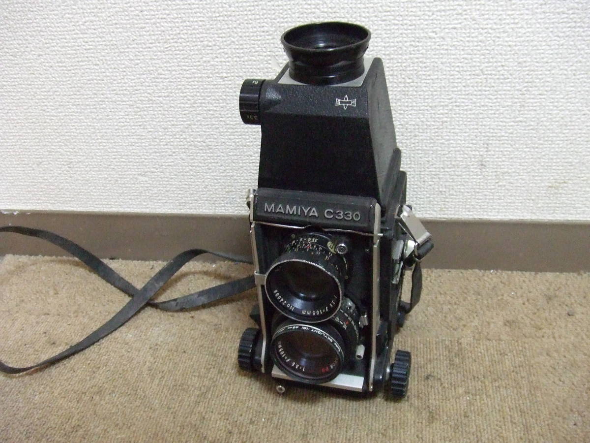 d659 MAMIYA C330 Professional 二眼レフ カメラ MAMIYA-SEKOR DS 105mm F3.5 マミヤ　中古　本体　未確認　ジャンク