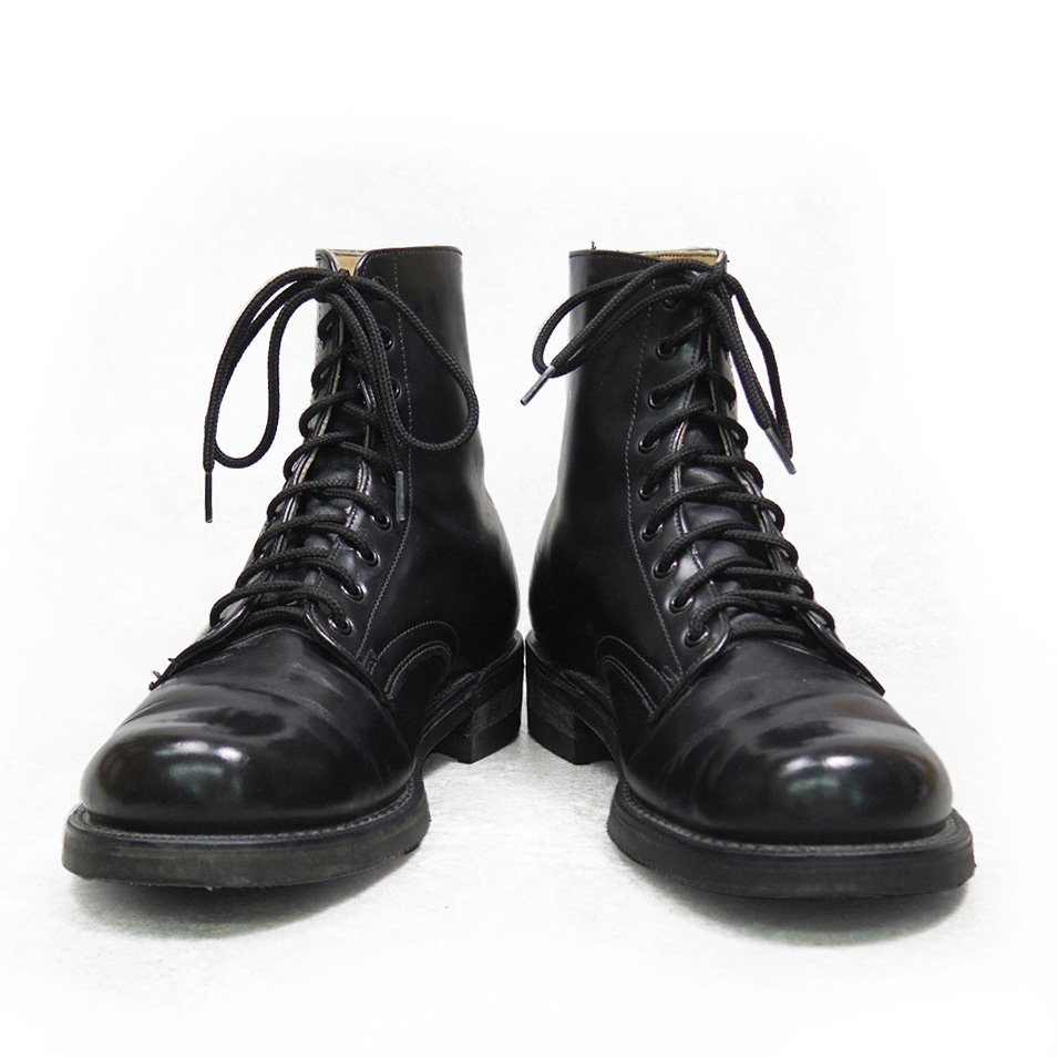 美品　9 2F表記　27cm相当　CANADA軍　サービスブーツ　サービスシューズ　プレーントゥ　革靴　ブラック　黒　カナダ製　/U8431_画像3