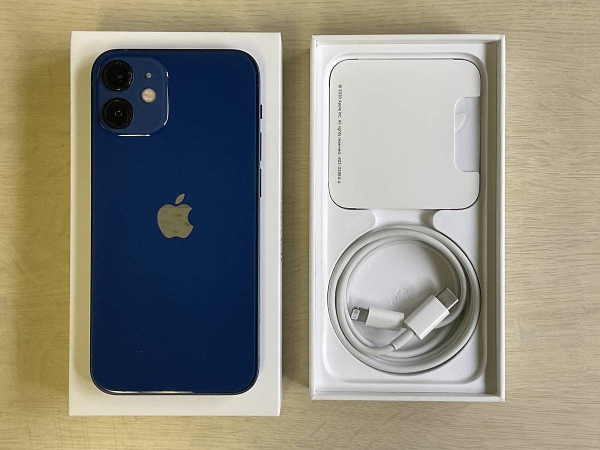 iPhone12mini 128GB ブルー SIMフリー(Appleストア購入)　美品　おまけの純正ケース付き_画像5