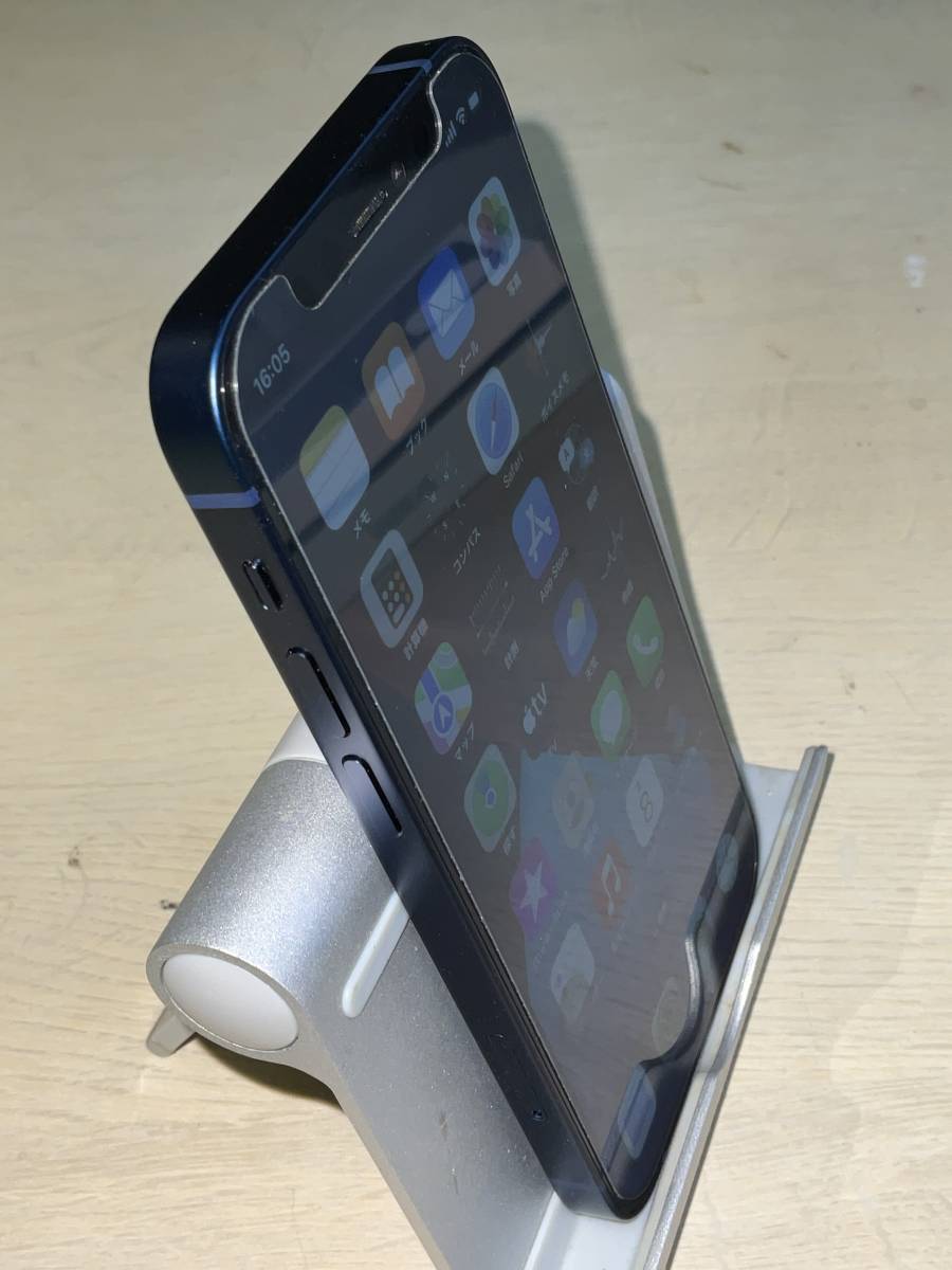 iPhone12mini 128GB ブルー SIMフリー(Appleストア購入)　美品　おまけの純正ケース付き_画像3