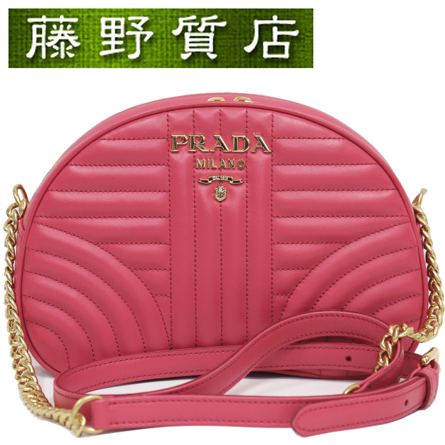 大放出セール】 レザー バック ショルダー チェーン PRADA （美品