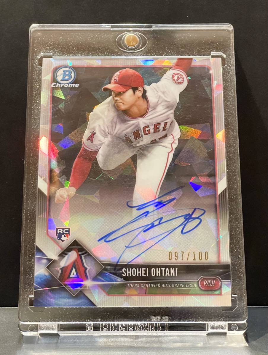 大谷翔平2018 Bowman Chrome Rookie Auto Atomic Refractor 100枚限定