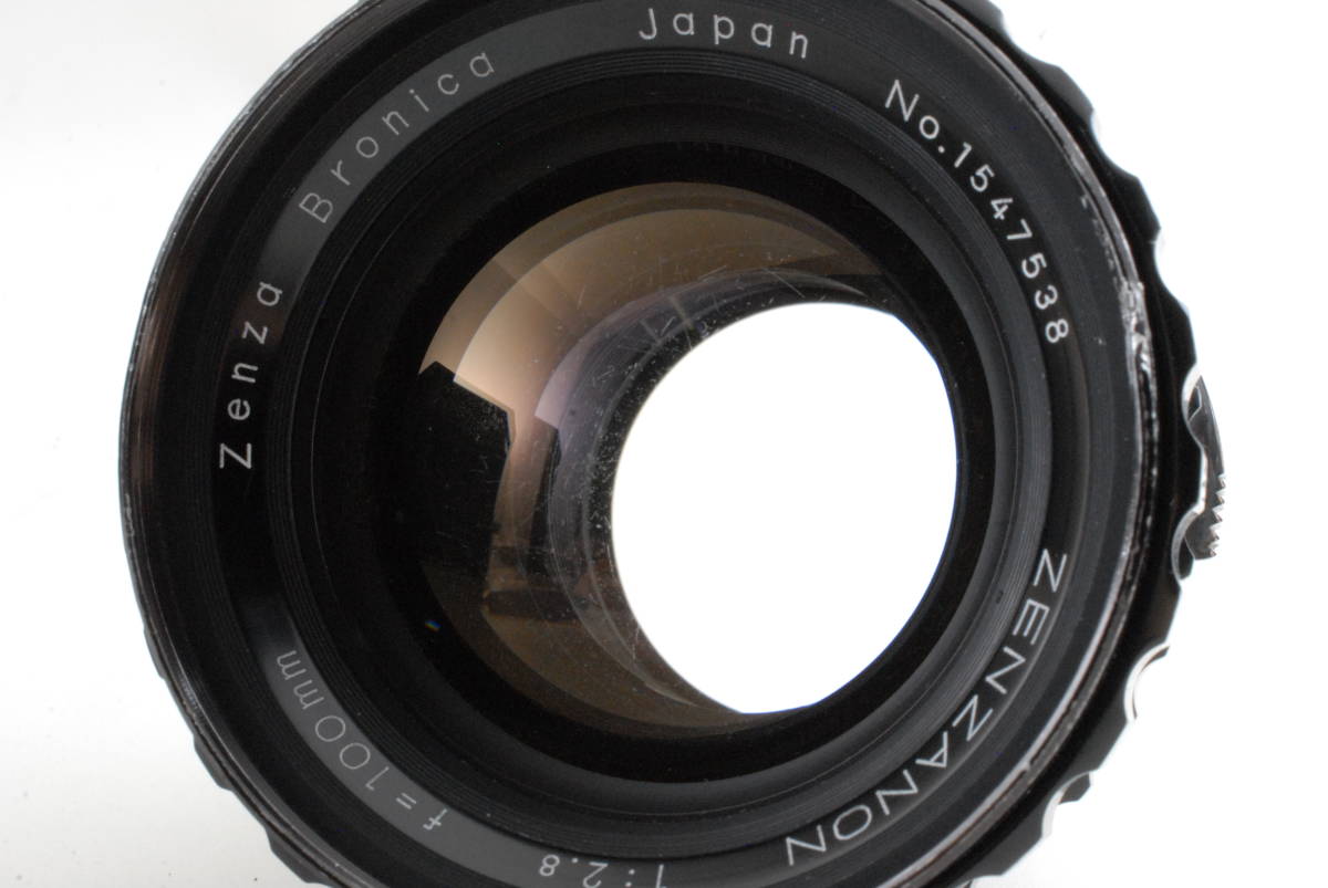 【並品 保障付 動作確認済】Zenza Bronica EC 6x6 + Zenzanon 100mm 2.8 Lens ゼンザブロニカ 中判カメラ ボディ レンズ #Q5350_画像8