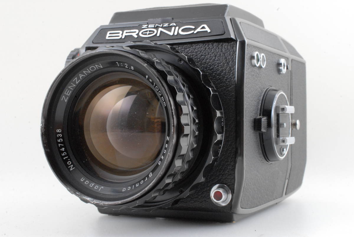 65%OFF【送料無料】 動作確認済】Zenza 保障付 【並品 Bronica #Q5350 レンズ ボディ 中判カメラ ゼンザブロニカ Lens 2.8 100mm Zenzanon + 6x6 EC ブロニカ