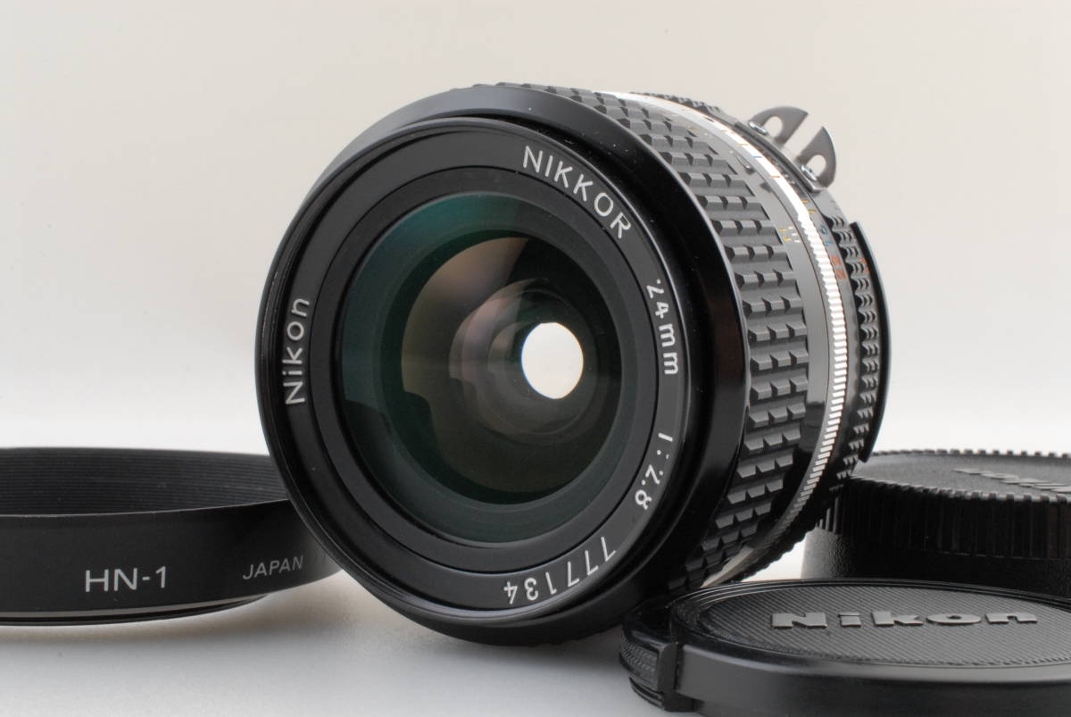 【美品 保障付 動作確認済】Nikon Nikkor AI-S AIS 24mm f/2.8 Wide angle MF Lens ニコン ニッコール レンズ #Q5238