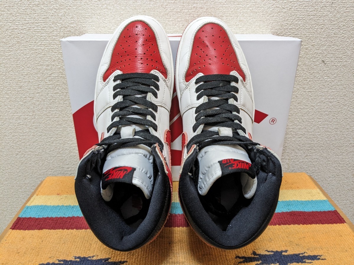 21年製!☆ エア ジョーダン 1 retro high OG heritage 白×赤×黒 21年製!☆ エア ジョーダン 1 retro high OG heritage 白×赤×黒