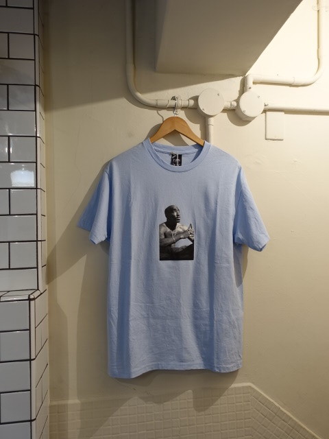 ワコマリア　23SS　Tシャツ　2PAC　サイズL　水色　美品_画像1