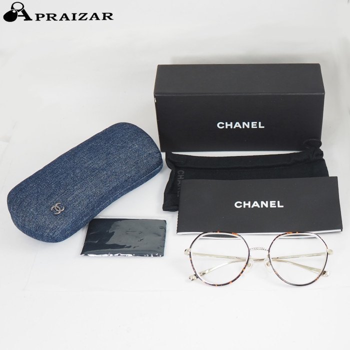 CHANEL Chanel 2189-J glasses tortoise shell times attaching case * Cross attaching [55860]