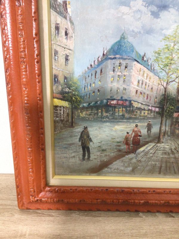 Y.Simon 風景画 額装 油彩画 油絵 絵画 街並み ヨーロッパ Y.Simon 風景画 額装 油彩画 油絵 絵画 街並み ヨーロッパ