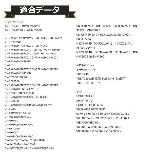 補修用 VIE-X088V アルパイン 地デジ フィルムアンテナ 両面テープ 取説 ガラスクリーナー付 送料無料_画像6