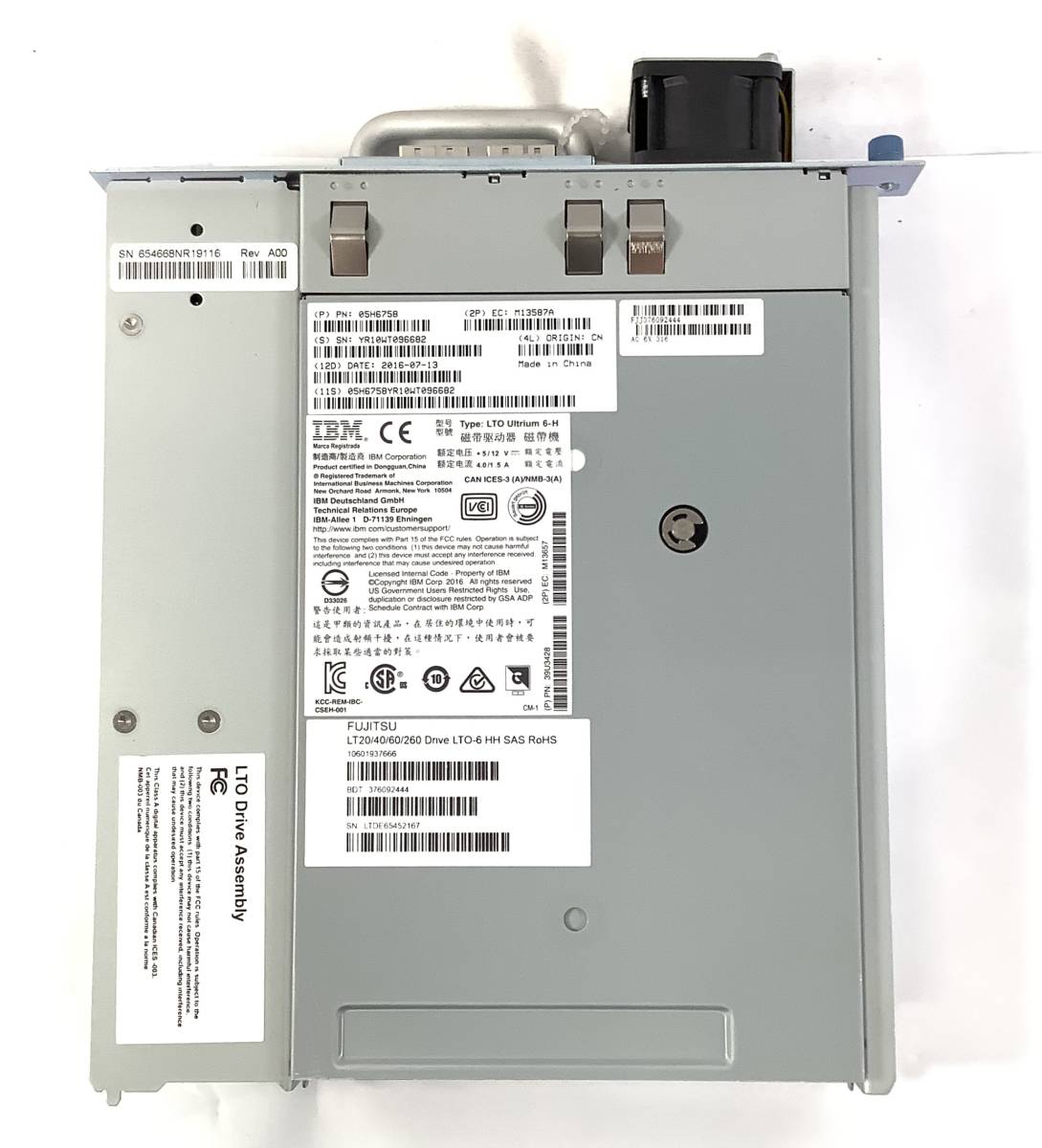 K50725208 IBM LTO 6 tape drive 1 point [ electrification OK]