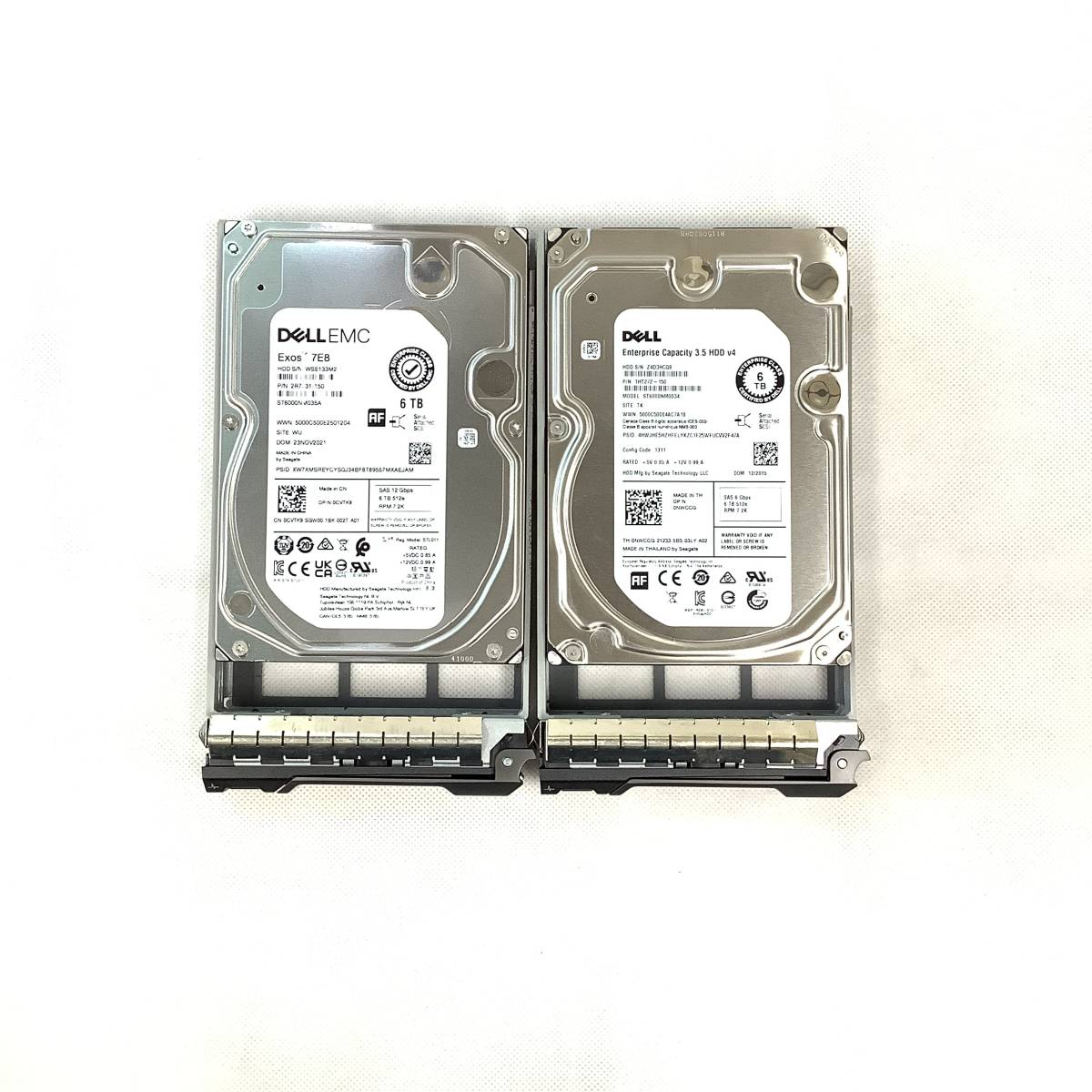 から厳選した 6TB DELL K5071363 SAS 2点【中古動作品】 HDD 3.5インチ