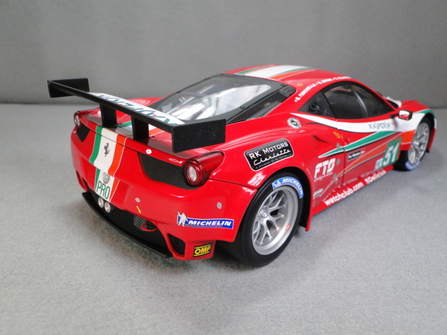 ホットウィール・エリート 1/18 フェラーリ458 GT2 Le Mans2011