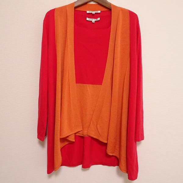 #wnc is na emo liHANAEMORI ensemble 40 red orange knitted lady's [824699]