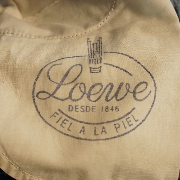 #anc ロエベ LOEWE ジーンズ 36 青 デニム ロゴ 刺繍 レディース [750029]_画像8