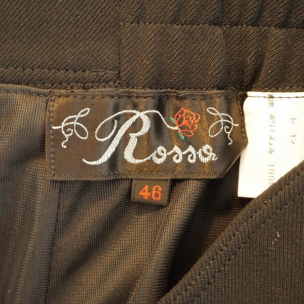 #anc インポートロッサ import Rossa パンツ 46 黒 ワイド 大きいサイズ レディース [821411]の画像5