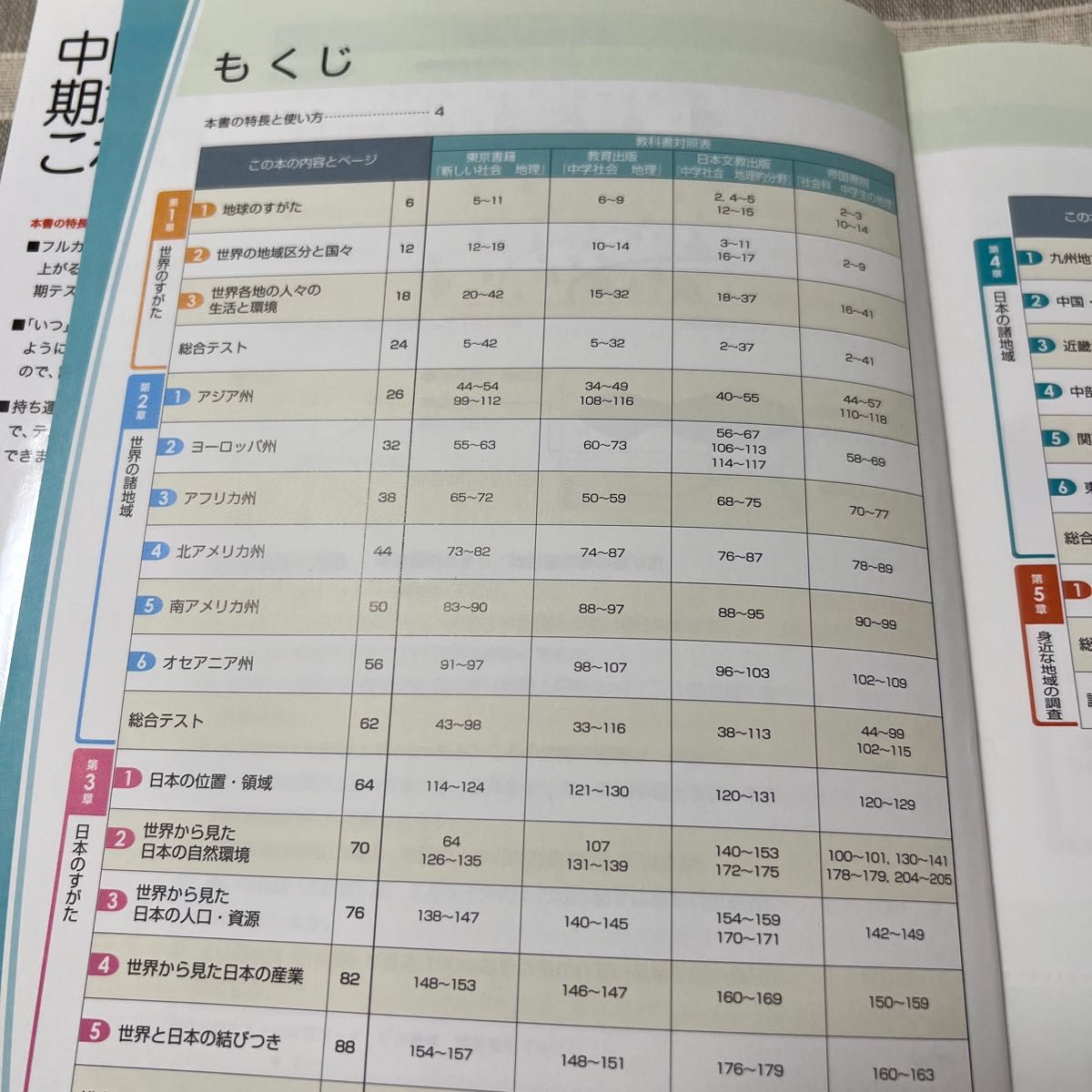 中学 定期テストの対策ワーク 社会地理／旺文社 (編者)