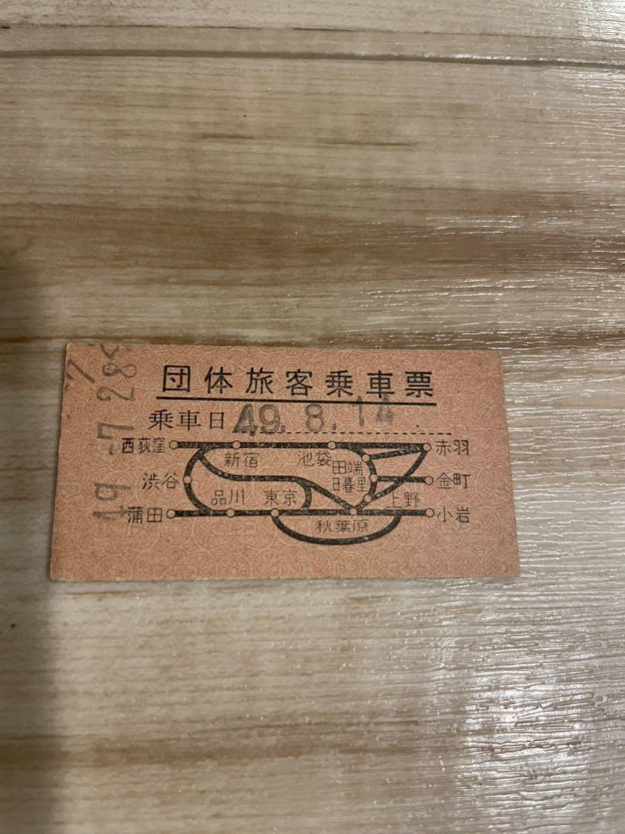 国鉄 硬券乗車券 団体旅客乗車票 飯田橋駅発行(乗車券)|売買された