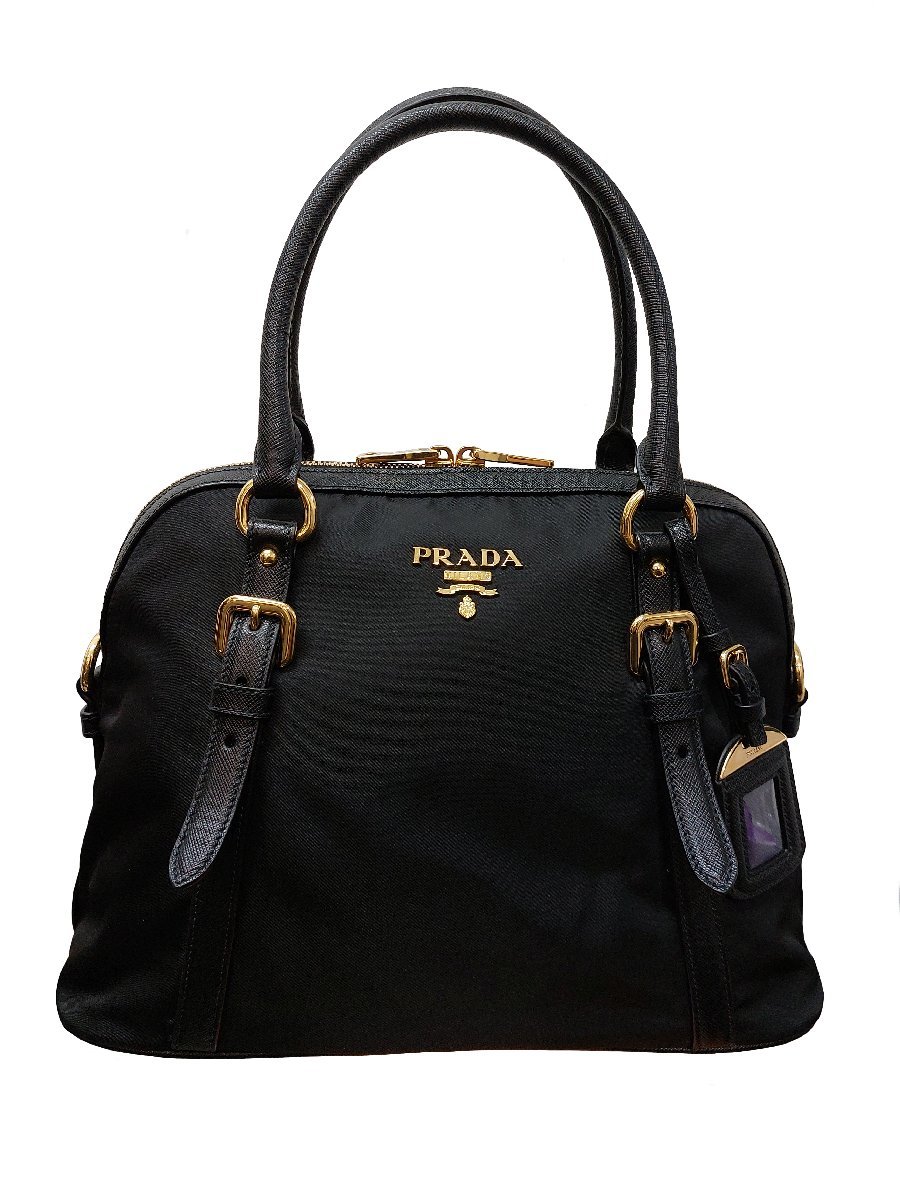 優先配送 極美品！PRADA【プラダ】1BB013 テスートナイロン×レザー