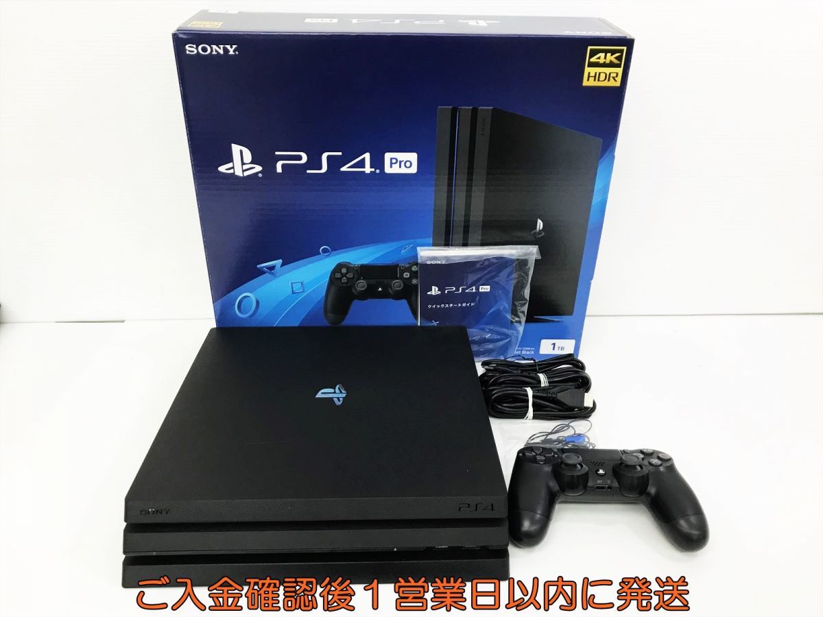 1円】PS4Pro 本体セット1TB ブラックSONY PlayStation4 CUH-7200B 初期