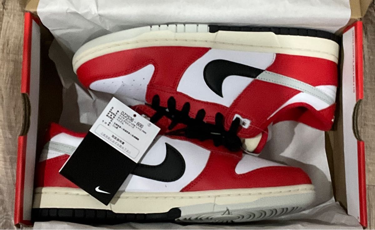 ナイキ ダンクロー シカゴ スプリット 26 5cm 赤白黒 NIKE DUNK ナイキ ダンクロー シカゴ スプリット 26 5cm 赤白黒 NIKE DUNK