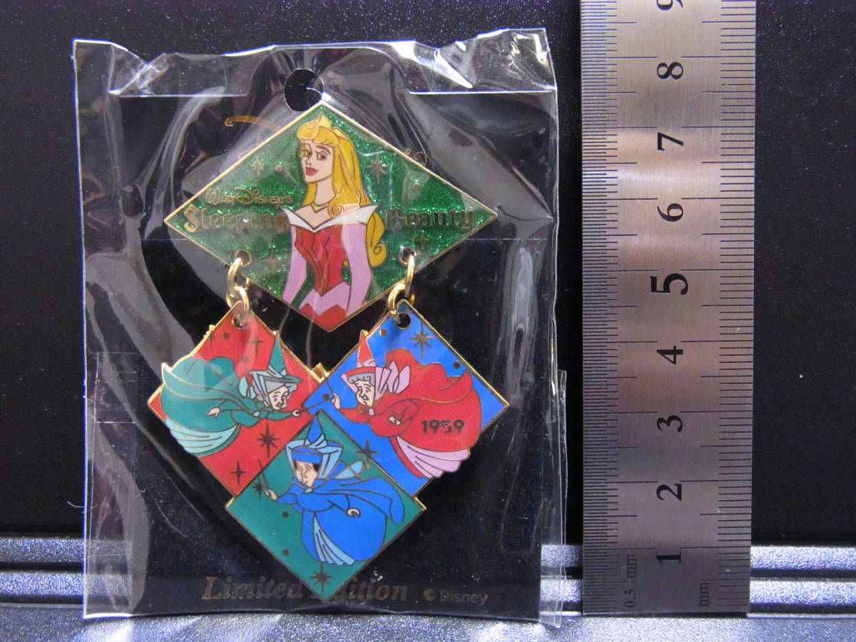 未開封品 ディズニー 眠れる森の美女 オーロラ姫 1959 限定 ピンバッジ