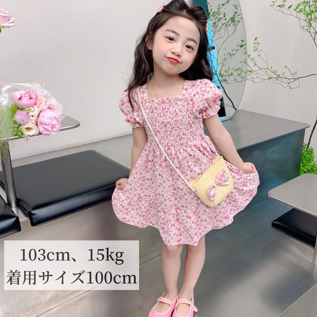 子供服 花柄 ワンピース ドレス バッグ キッズ服 まとめ売り 女の子