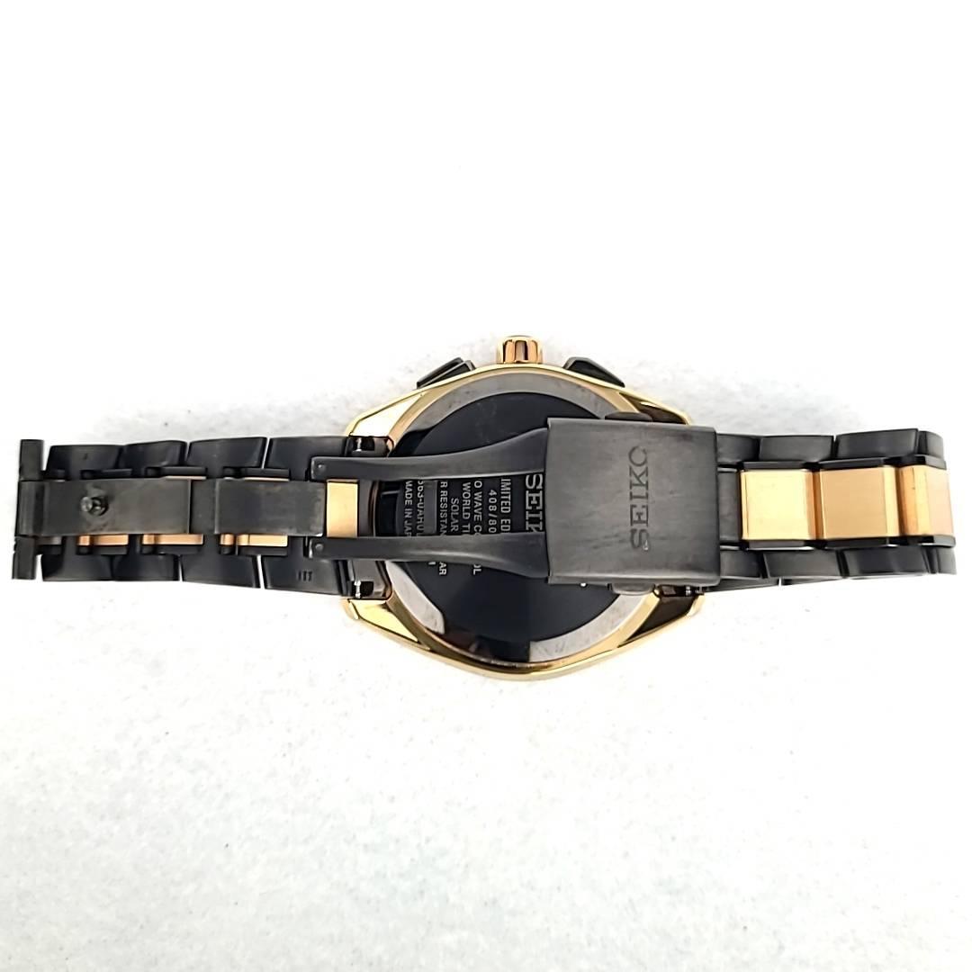 ☆箱付ほぼ新 セイコー SEIKO ブライツ 8B63-0AR0 コマ付 2019限定 400/800 SAGA270 チタン デイデイト 黒文字盤 メンズ腕時計