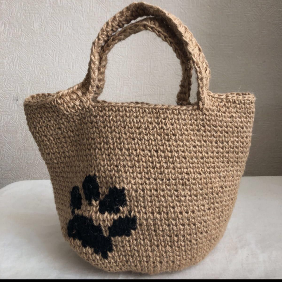 麻紐バッグ　ハンドメイド