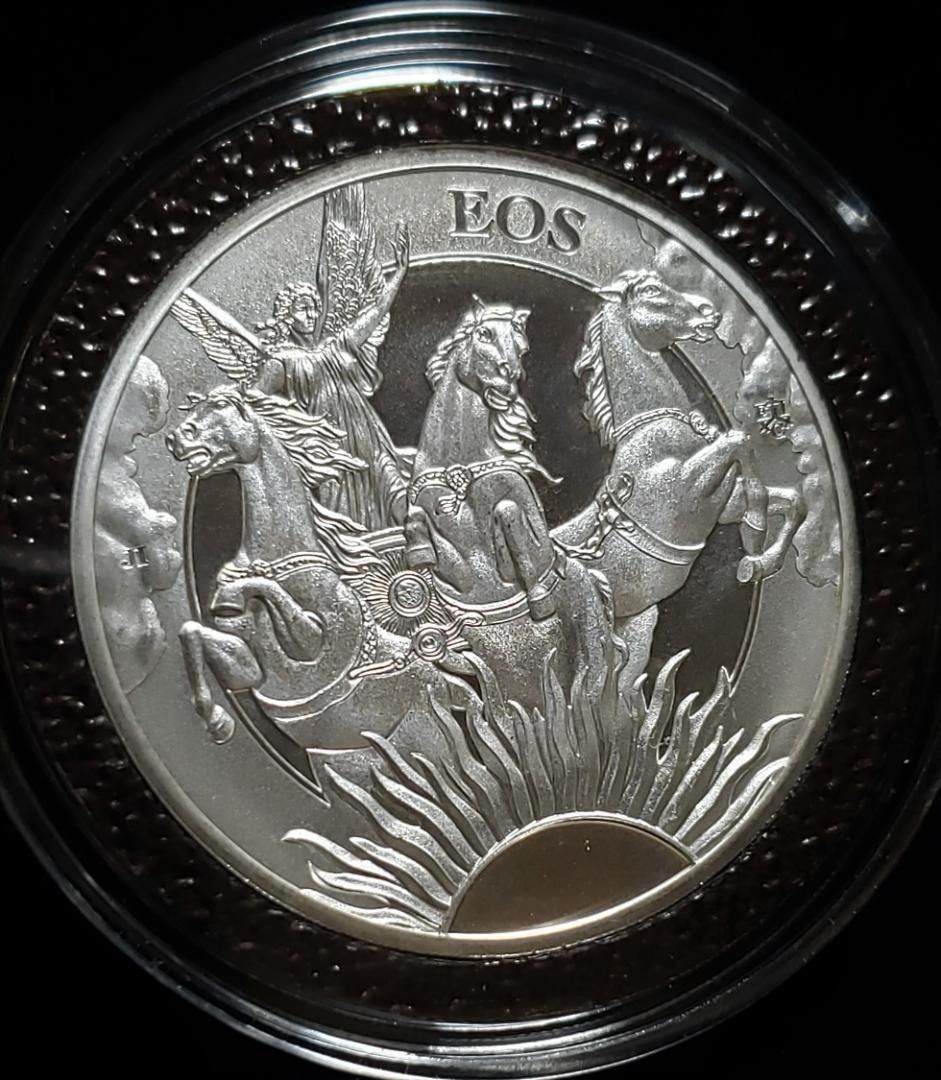 2023年セントヘレナ 女神エオス(EOS) 純銀 1オンスプルーフ銀貨-
