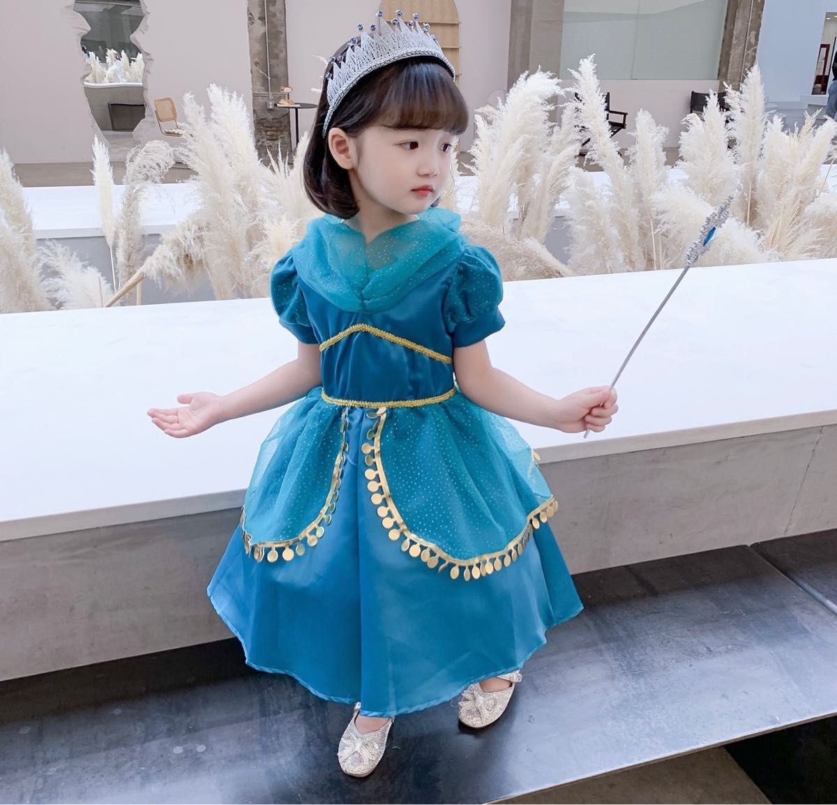 ジャスミン風 ドレス プリンセス 衣装 ワンピース100