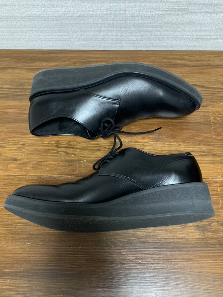 美品☆[LAD MUSICIAN] 定価37,400 PLAIN TOE SHOES プレーントゥシューズ 46 牛革 2119-910 ブラック ラッドミュージシャン_画像7