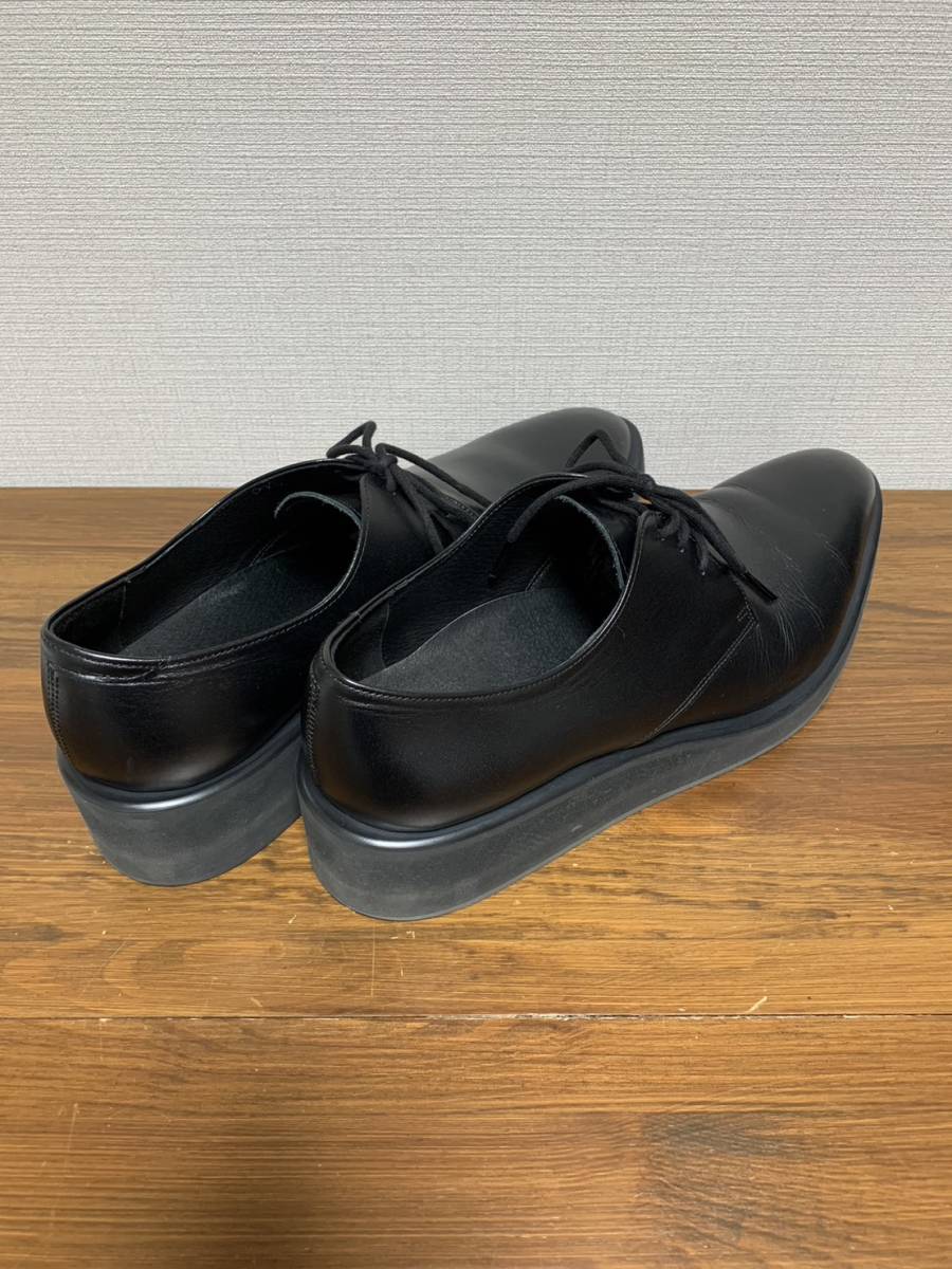 美品☆[LAD MUSICIAN] 定価37,400 PLAIN TOE SHOES プレーントゥシューズ 46 牛革 2119-910 ブラック ラッドミュージシャン_画像2