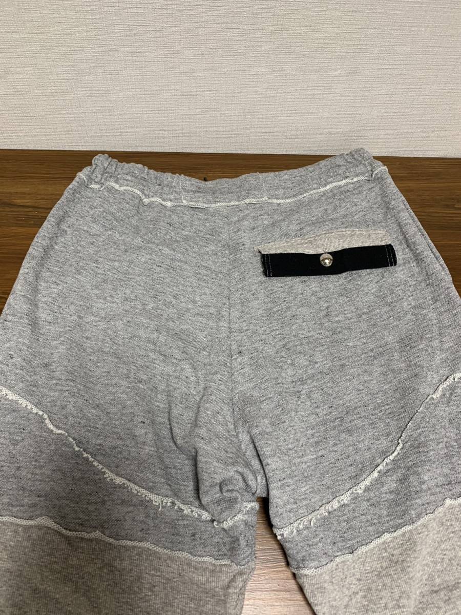 美品☆[Roen] CUT OFF CROPPED PT SWARO スワロスカル クロップドカーゴパンツ L グレー 76033006 日本製 ロエン_画像5