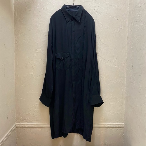 オンラインショップ】 Yohji Yamamoto レーヨンロングシャツ SIZE1