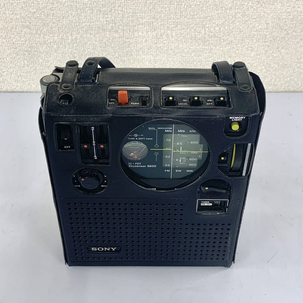 P-1】 SONY ICF-5600 トランジスタラジオ 動作OK FM SW MW受信可