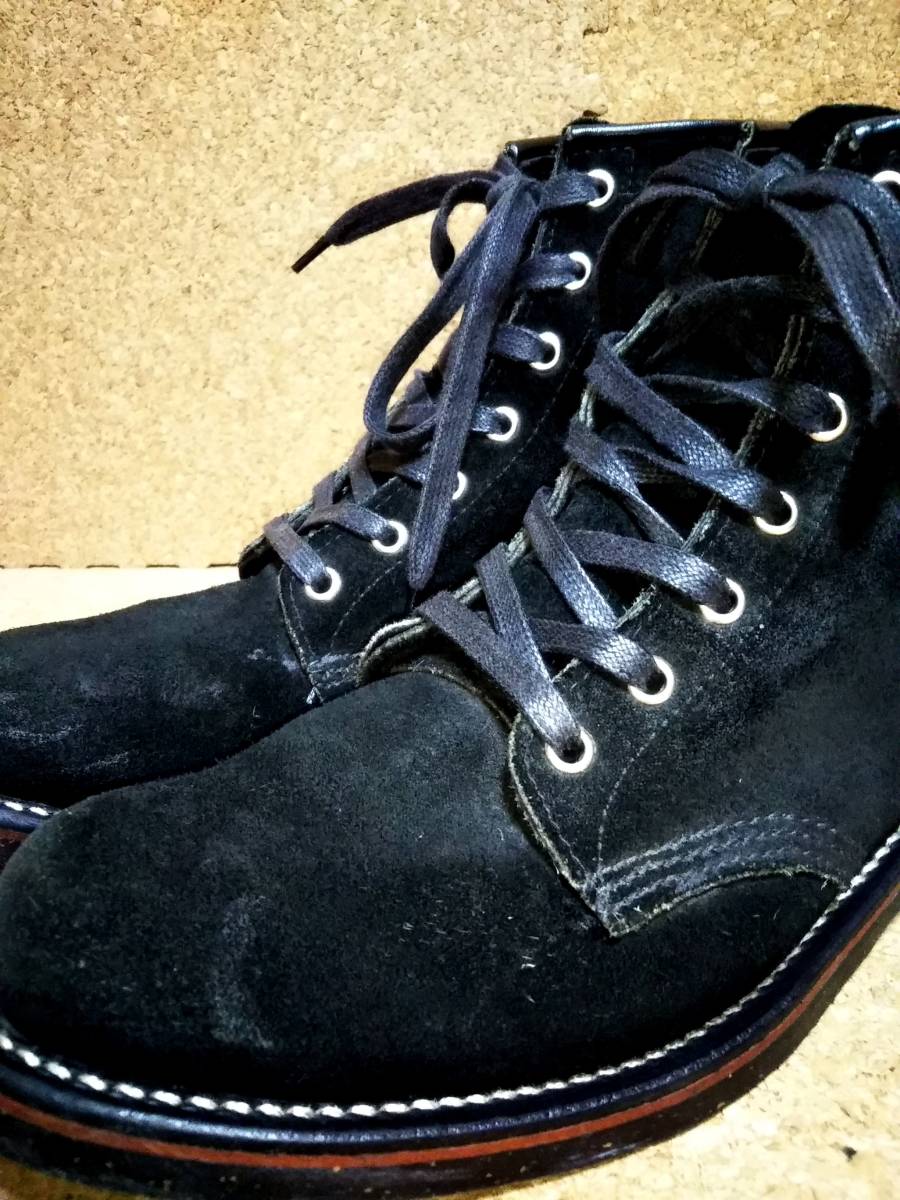 【CHIPPEWA】チペワ 1901M28 6インチ サービスブーツ 9D (27cm) 黒タグ ブラックスエード 6" Service Boots Black Suede
