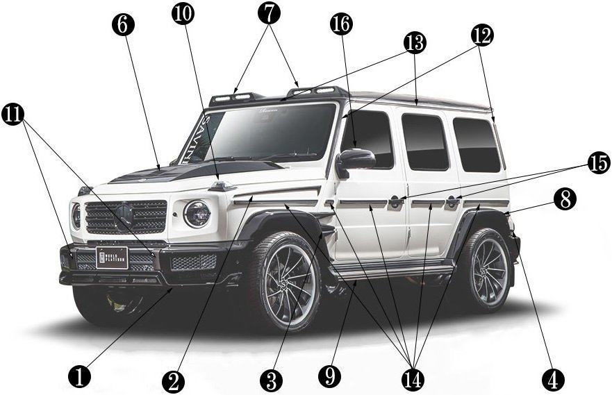 【M’s】 W463A G63 AMG Gクラス (2018.6-) ROWEN サイドステップ 左右 ロェン ロウェン エアロ パーツ 外装 部品 社外 ゲレンデ 1C003J00_画像3