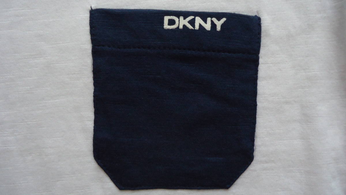 DKNY Jeans детский короткий рукав Lynn ga- футболка белый / темно-синий 5(120) %offti-*ke-*en*wai короткий рукав карман есть футболка letter pack почтовый сервис свет 