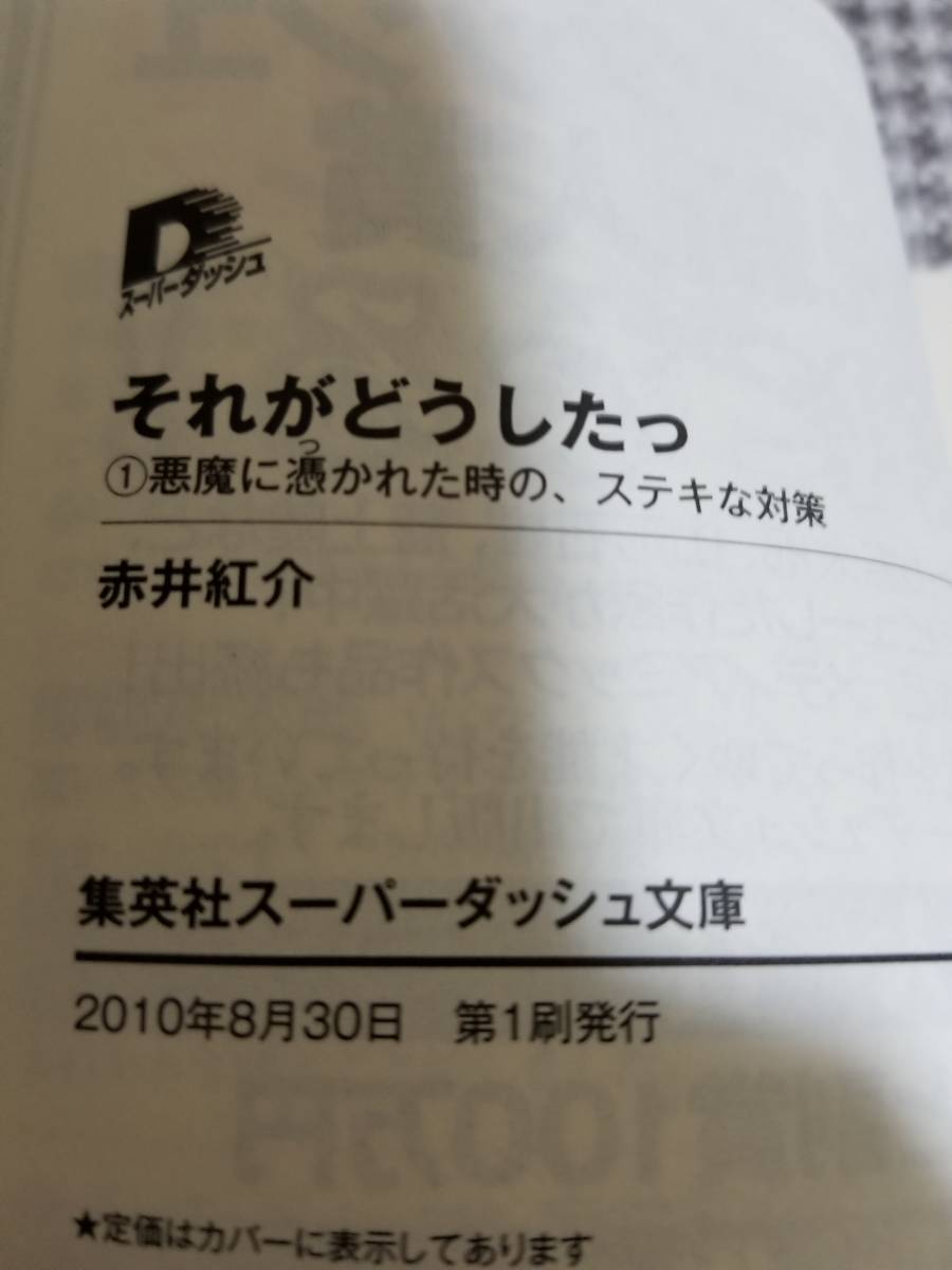 【初版本】それがどうしたっ- 悪魔に憑かれた時の、ステキな対策- /赤井紅介 /得能正太郎 【集英社スーパーダッシュ文庫】_画像10