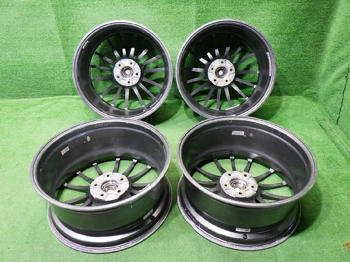 中古 19インチ 19×8.5J 5穴 ウェッズスポーツ SA-15R 社外 アルミホイール 4本セット アルファード ヴェゼルなど_画像2