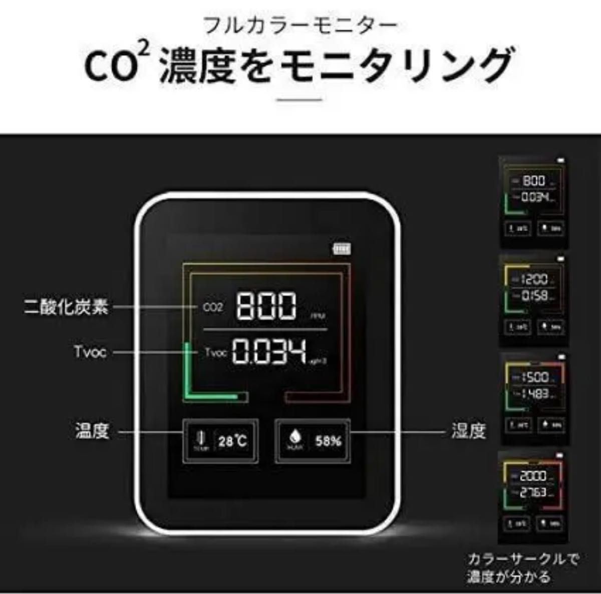 【1点のみ！】二酸化炭素濃度計 CO2測定器 400-5000PPM測定範囲