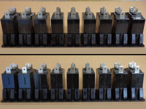 US-0300* 0 [ not yet verification JUNK] west Japan postage ¥874 IDEC AC250V 10A locker switch type circuit protector NRLY1100-10AAA-1 18 piece Izumi electric 