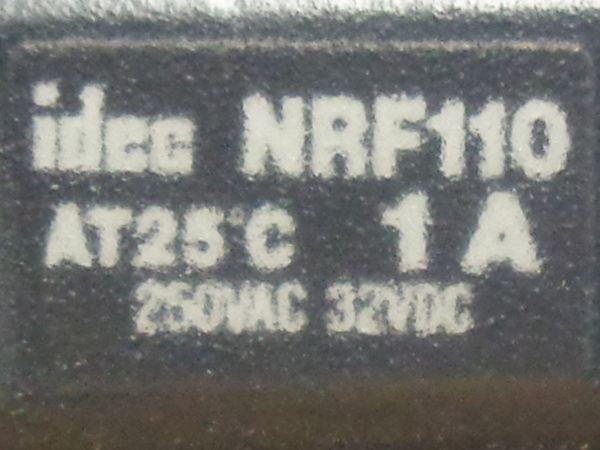 US-0303* 0 [NOS] west Japan postage ¥874 IDEC AC250V/DC32V 1A fuse holder type circuit protector [NRF110] 10 piece set Izumi electric 