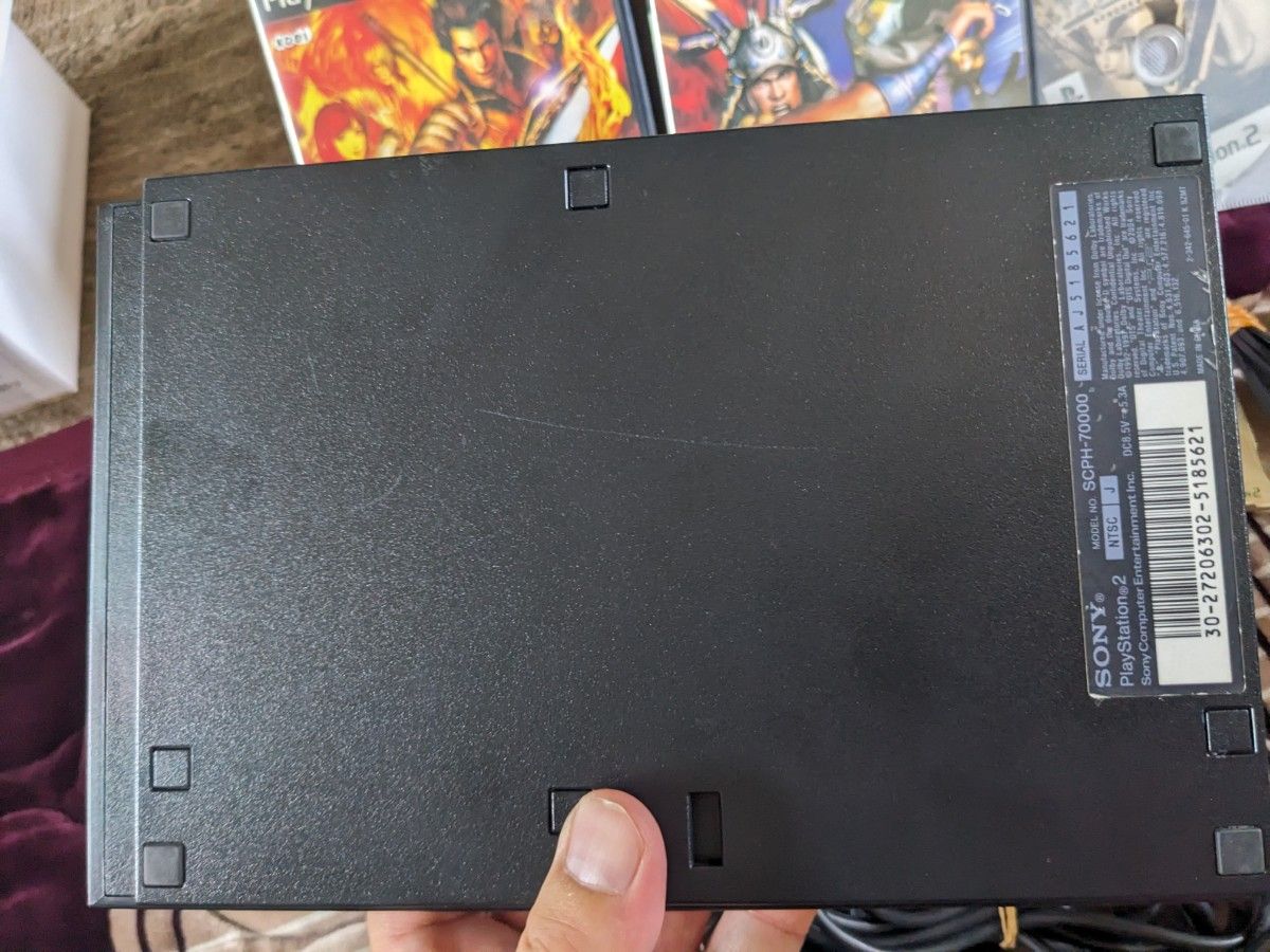 動作良好　薄型　PS2　本体　SCPH-70000　ソフト3本　メモリーカード