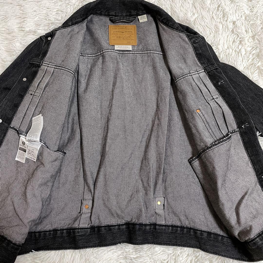 希少 Levi's PREMIUM 1st メンズデニムジャケット 黒 ブラック 希少 Levi's PREMIUM 1st メンズデニムジャケット 黒 ブラック